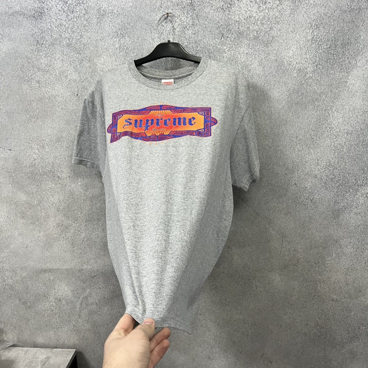 Supreme Supreme T-Shirt Big Logo Grey Size US M / EU 48-50 / 2 - 7 Thumbnail