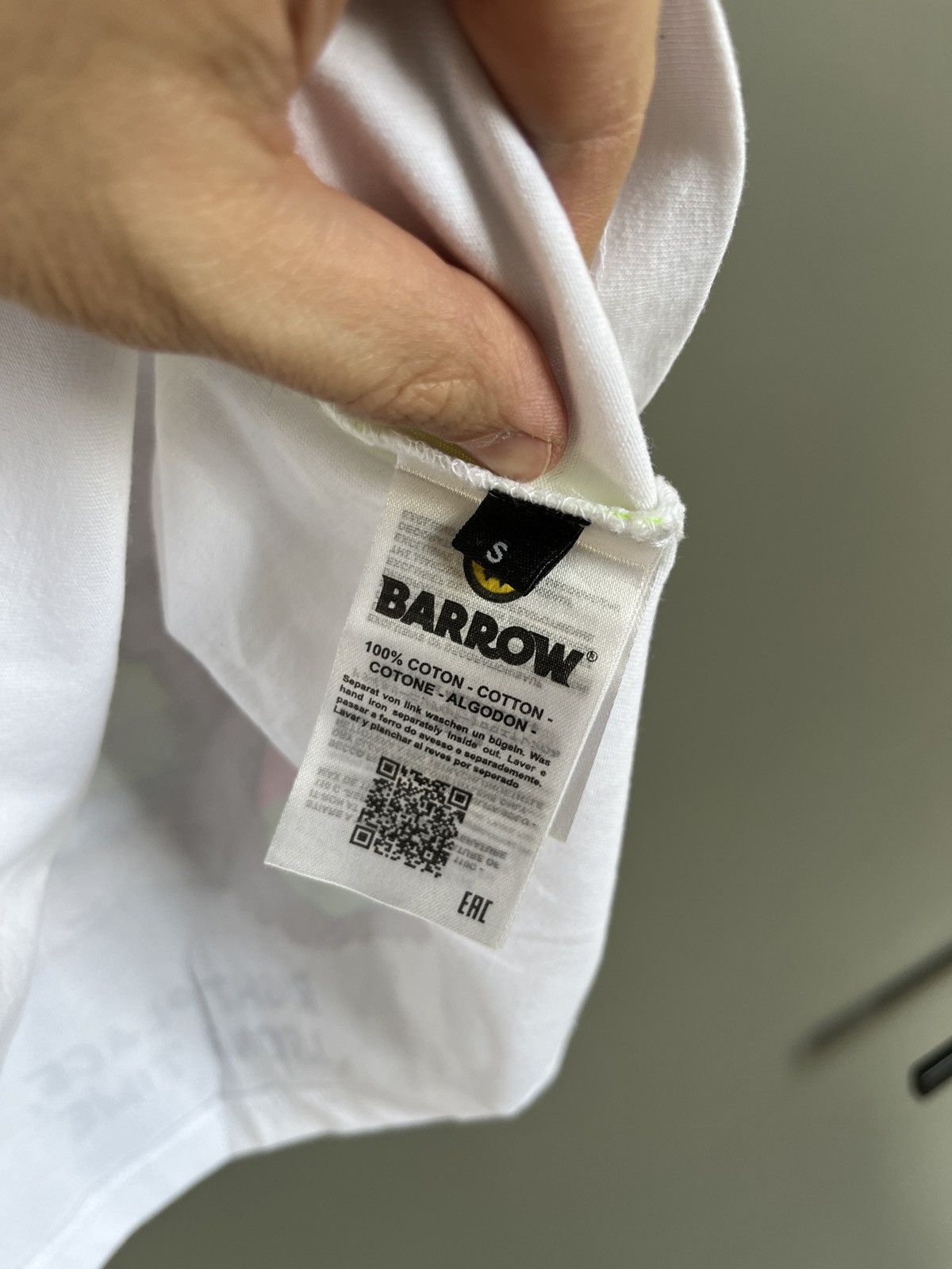 Barrow BARROW Oversized Bear White T-shirt Size US S / EU 44-46 / 1 - 6 Thumbnail