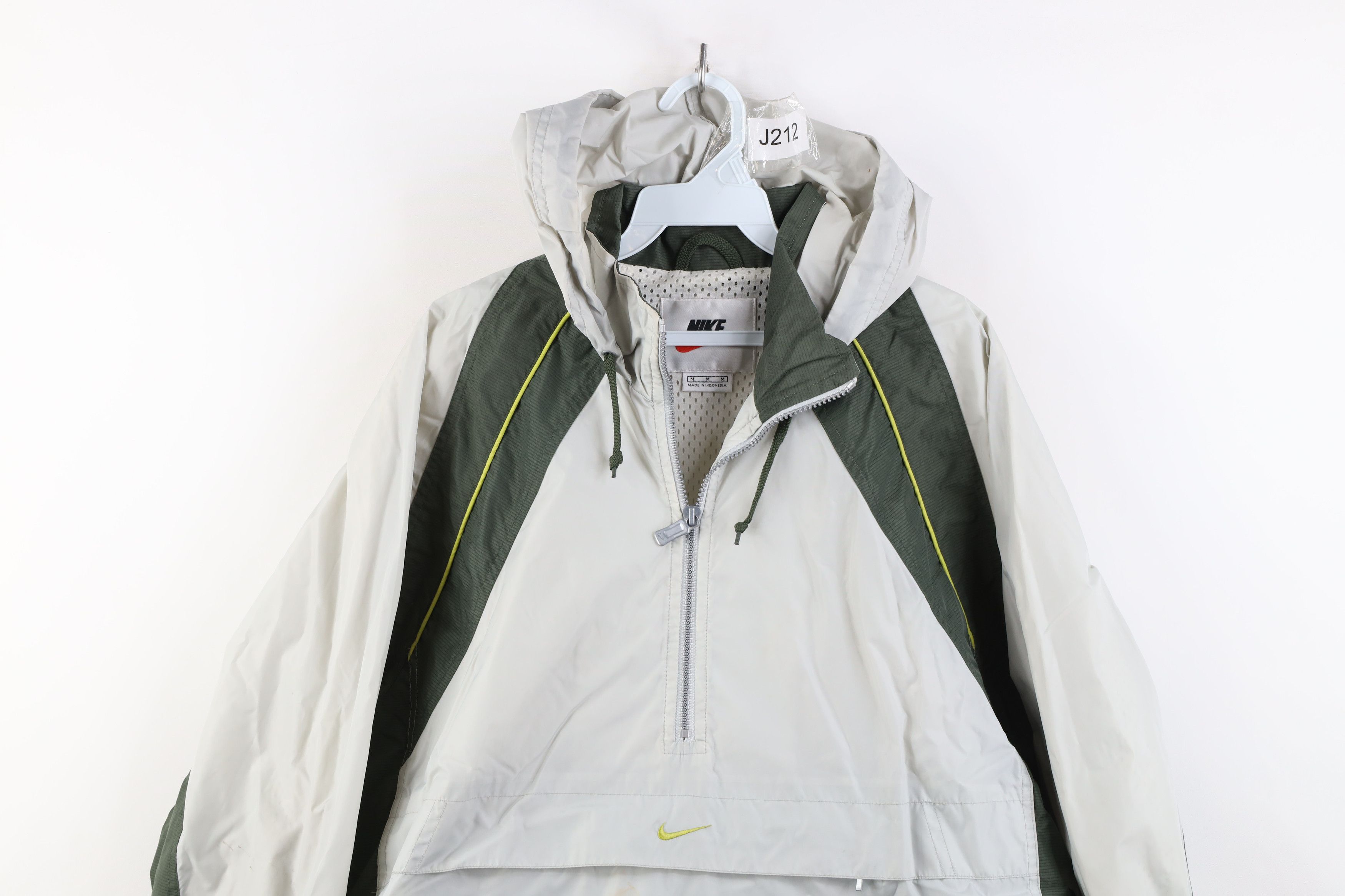 Nike Vintage 90s Nike Swoosh Hooded Anorak Windbreaker Jacket Size US M / EU 48-50 / 2 - 2 Thumbnail