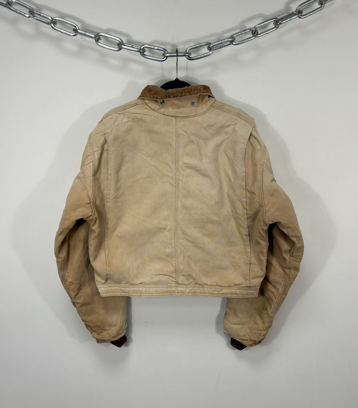 Carhartt Vintage 90s Carhartt USA Made Faded Hype Boxy Cropped Jacket Size US L / EU 52-54 / 3 - 2 Thumbnail