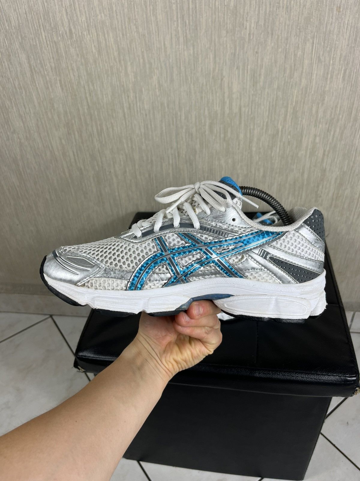 Asics × Vintage Vintage Asics Gel-Stratus 3 y2k mesh silver sneakers shoes Size US 9.5 / EU 42-43 - 9 Thumbnail