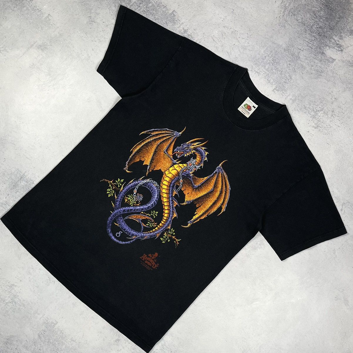 Vintage Vintage Alchemy Gothic Y2K Dragon T Shirt 90’s Size US L / EU 52-54 / 3 - 1 Thumbnail