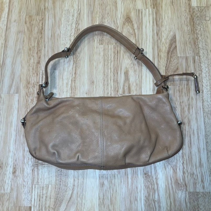 Bcbgmaxazria Liz Claiborne Leather Vintage tan Shoulder Bag Size ONE SIZE - 3 Thumbnail