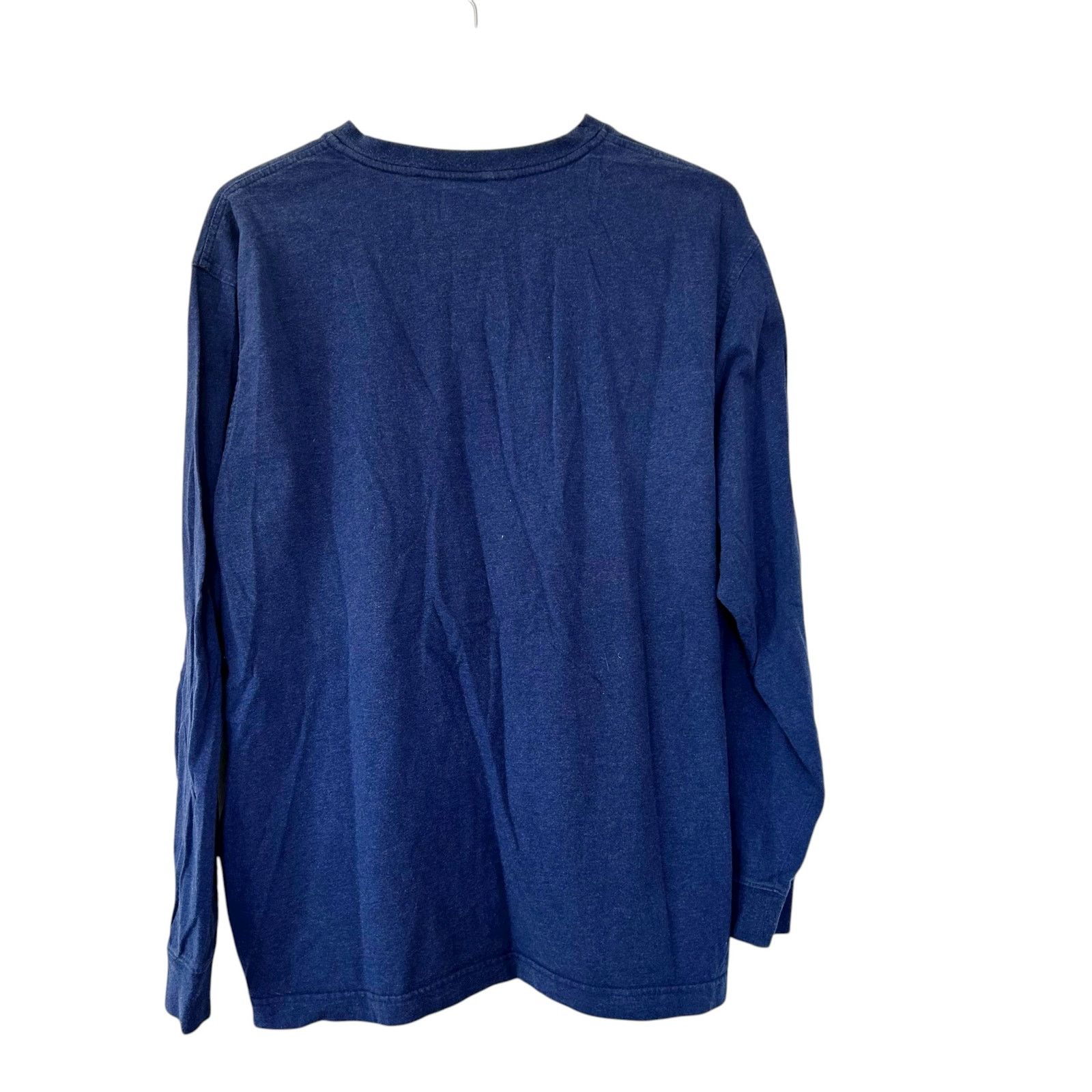 L.L. Bean LL Bean Carefree Unshrinkable Blue Long Sleeve Henley Sz L Size US L / EU 52-54 / 3 - 3 Thumbnail