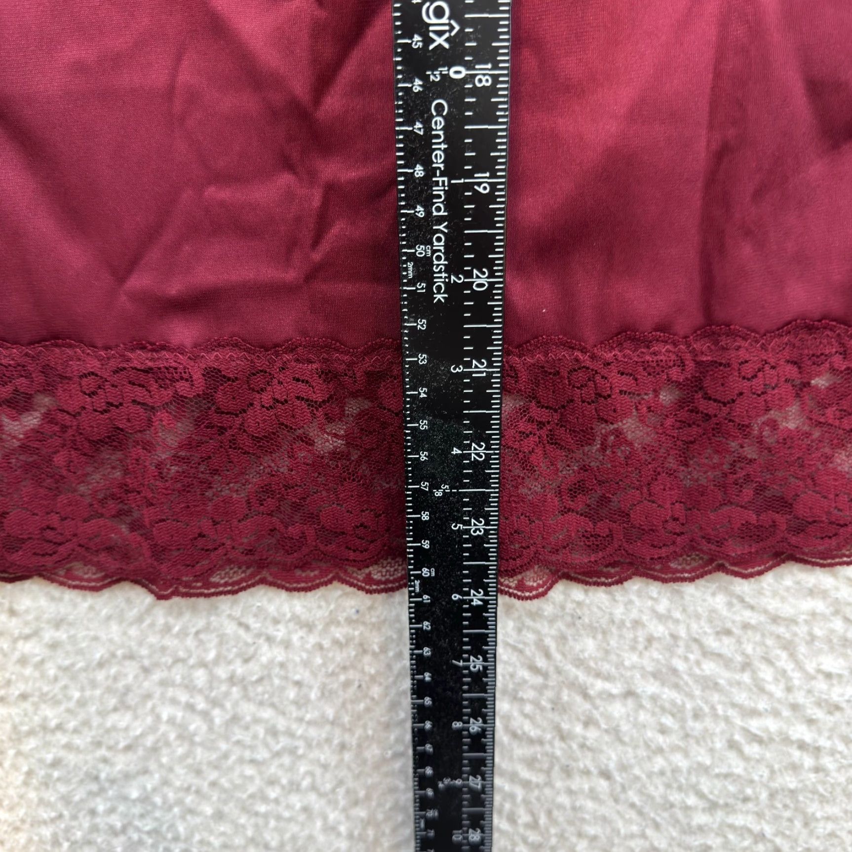 Vintage VINTAGE Slip Skirt XS Small Red Lace Edwardian Victorian Goth S Womens Size 28" / US 6 / IT 42 - 6 Thumbnail