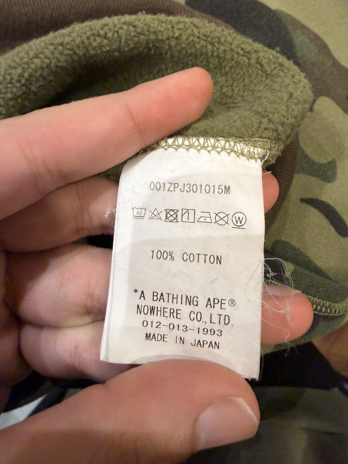 Bape Bape 1st Camo ‘Crazy College’ Full Zip Hoodie Size US L / EU 52-54 / 3 - 4 Thumbnail
