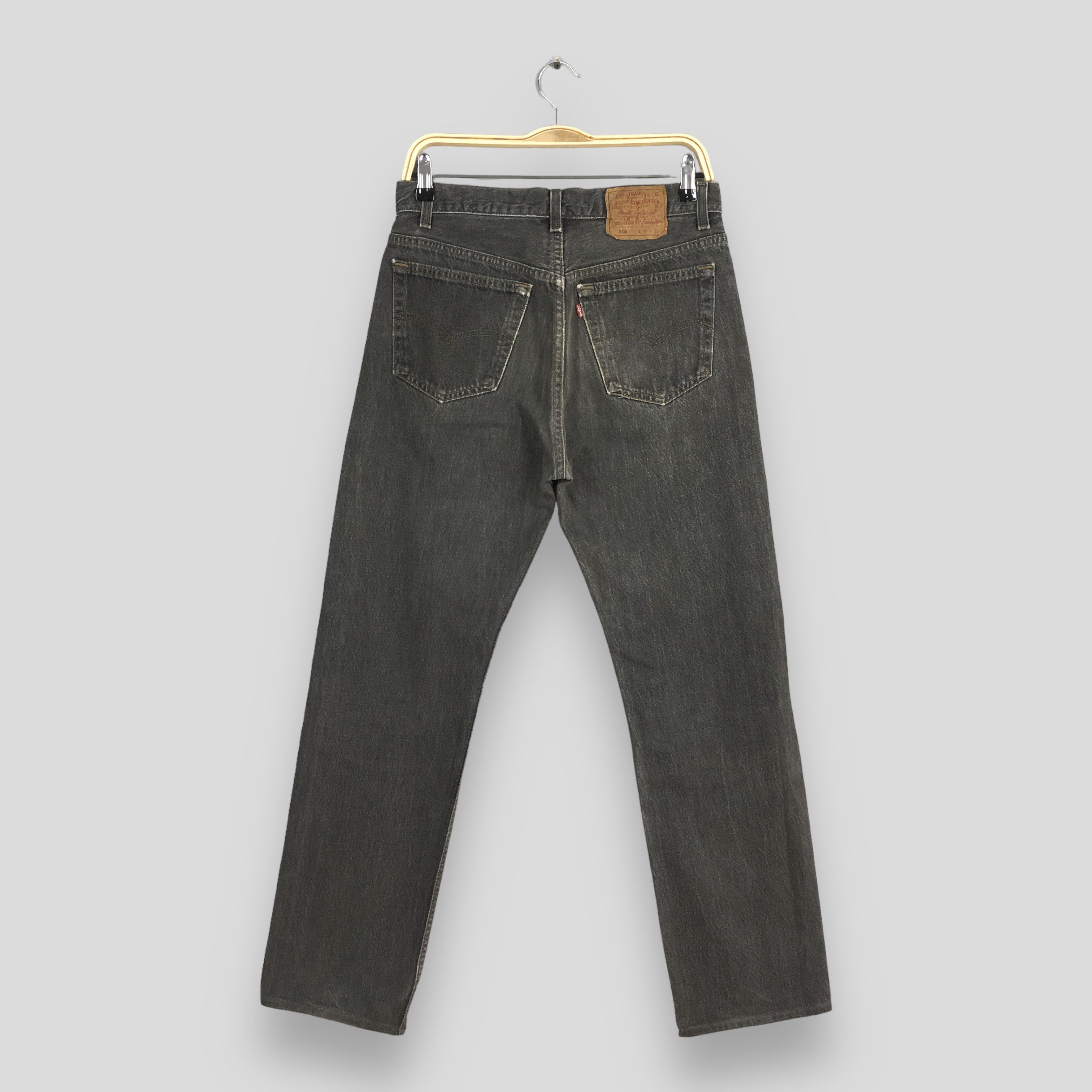 Levi's Size 29x29.5 Vintage 80s Levi's 501 Black Jeans S518 Size US 29 - 8 Thumbnail