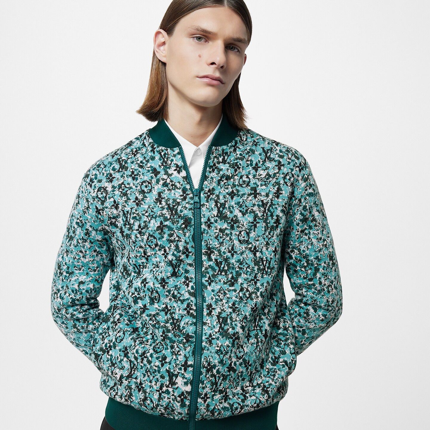 Louis Vuitton LOUIS VUITTON HOODIE HALF ZIP NYLON MONOGRAM