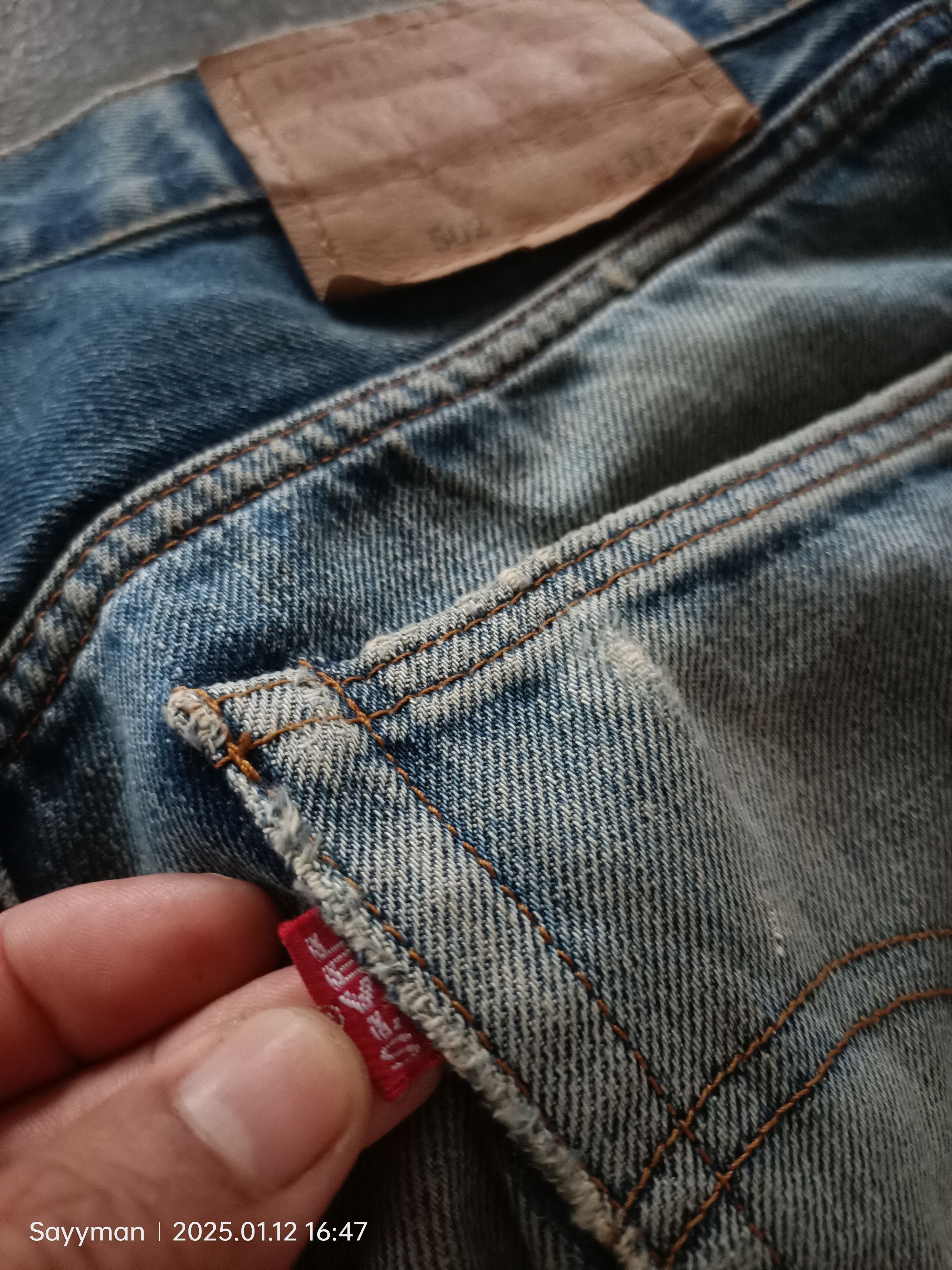 Levi's × Levi's Vintage Clothing Levis 502 Big E Selvedge Button J22 Denim Jeans Size US 32 / EU 48 - 14 Thumbnail