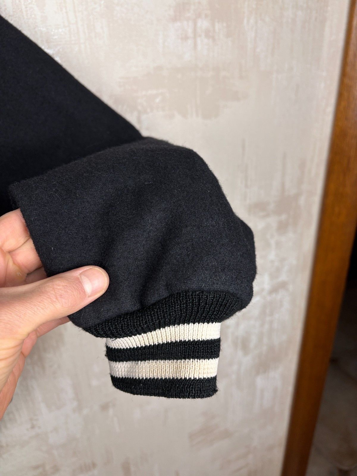 Vintage Vintage Black Panther College Bomber Jacket Wool Blend Size US XL / EU 56 / 4 - 16 Thumbnail