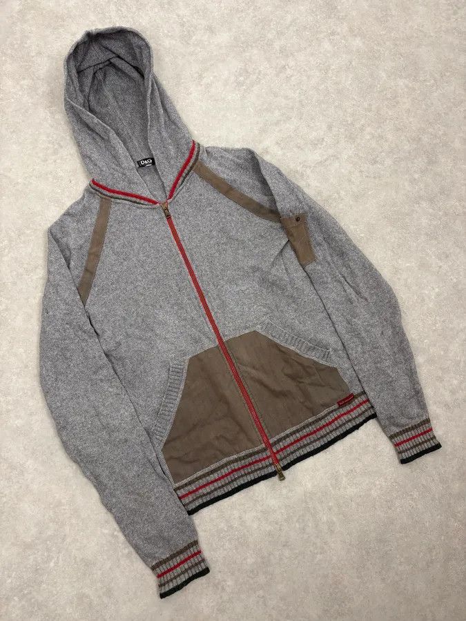 Dolce & Gabbana SS2003 Dolce & Gabbana Grey Italian Zip-up Hooded Sweater Size US M / EU 48-50 / 2 - 4 Thumbnail