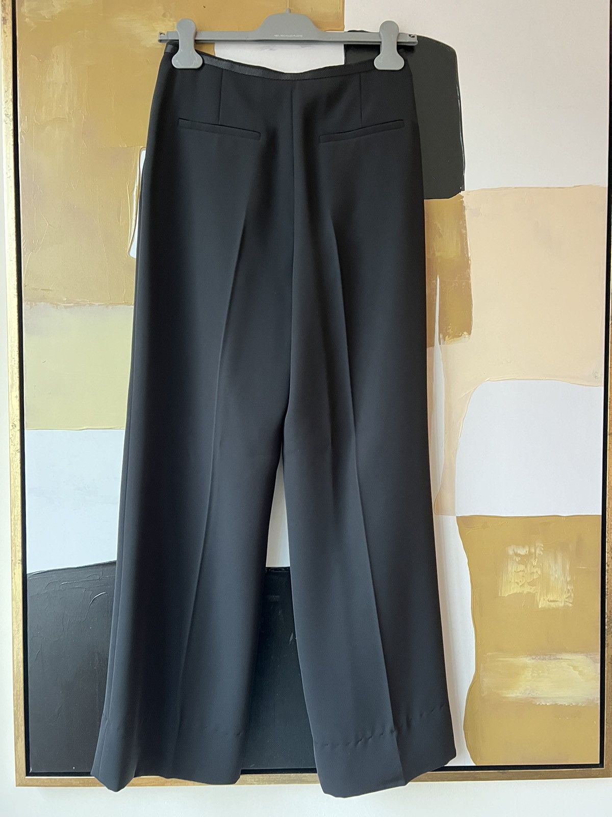 Black Prada Pant w Silver Buckle Belt