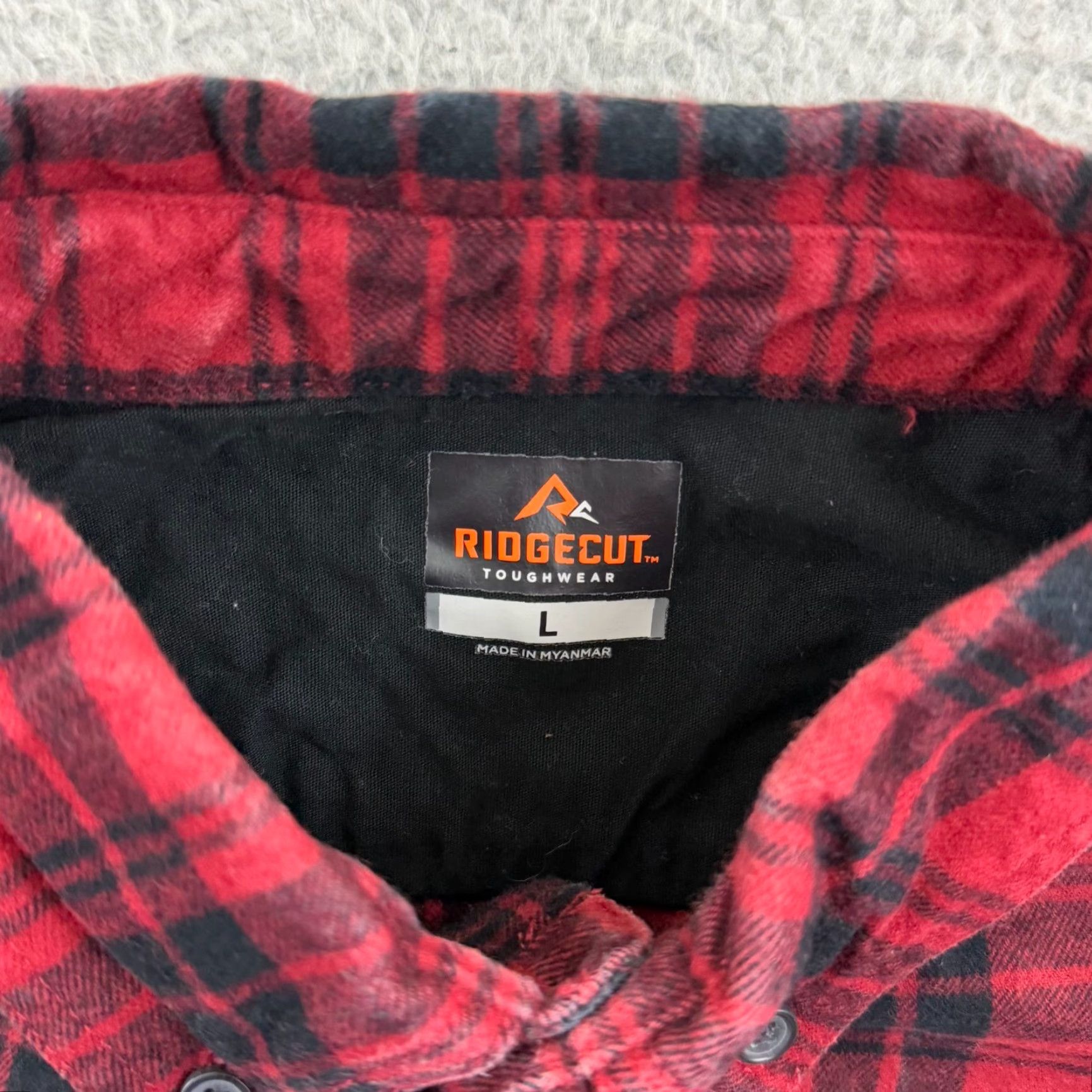 Vintage Ridgecut Shirt Mens Large Red Plaid Long Sleeve Button Up Rugged Outdoors Work Size US L / EU 52-54 / 3 - 7 Thumbnail