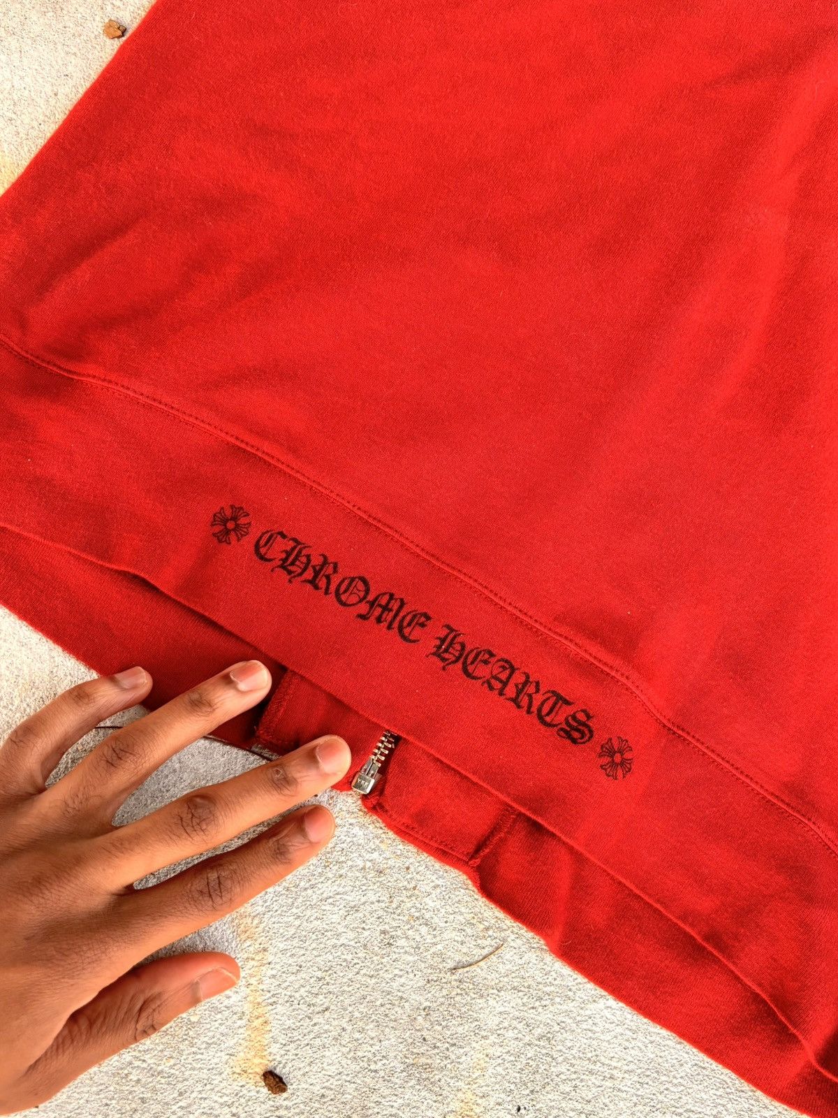 Chrome Hearts Chrome Hearts Red & Black Floral Track Zipup Size US S / EU 44-46 / 1 - 5 Thumbnail