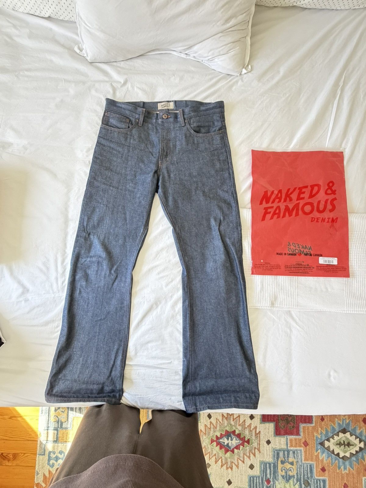 Naked & Famous Naked & Famous Groovy Guy Flair Selvedge Size US 36 / EU 52 - 5 Thumbnail