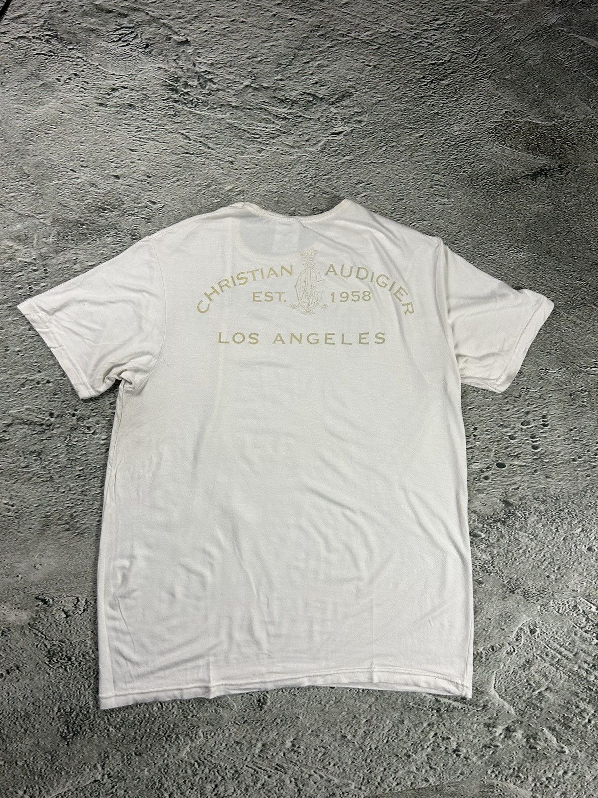 Christian Audigier × Ed Hardy × Vintage Ed Hardy Christian Audigier vintage white T-shirt big logo Size US M / EU 48-50 / 2 - 9 Thumbnail
