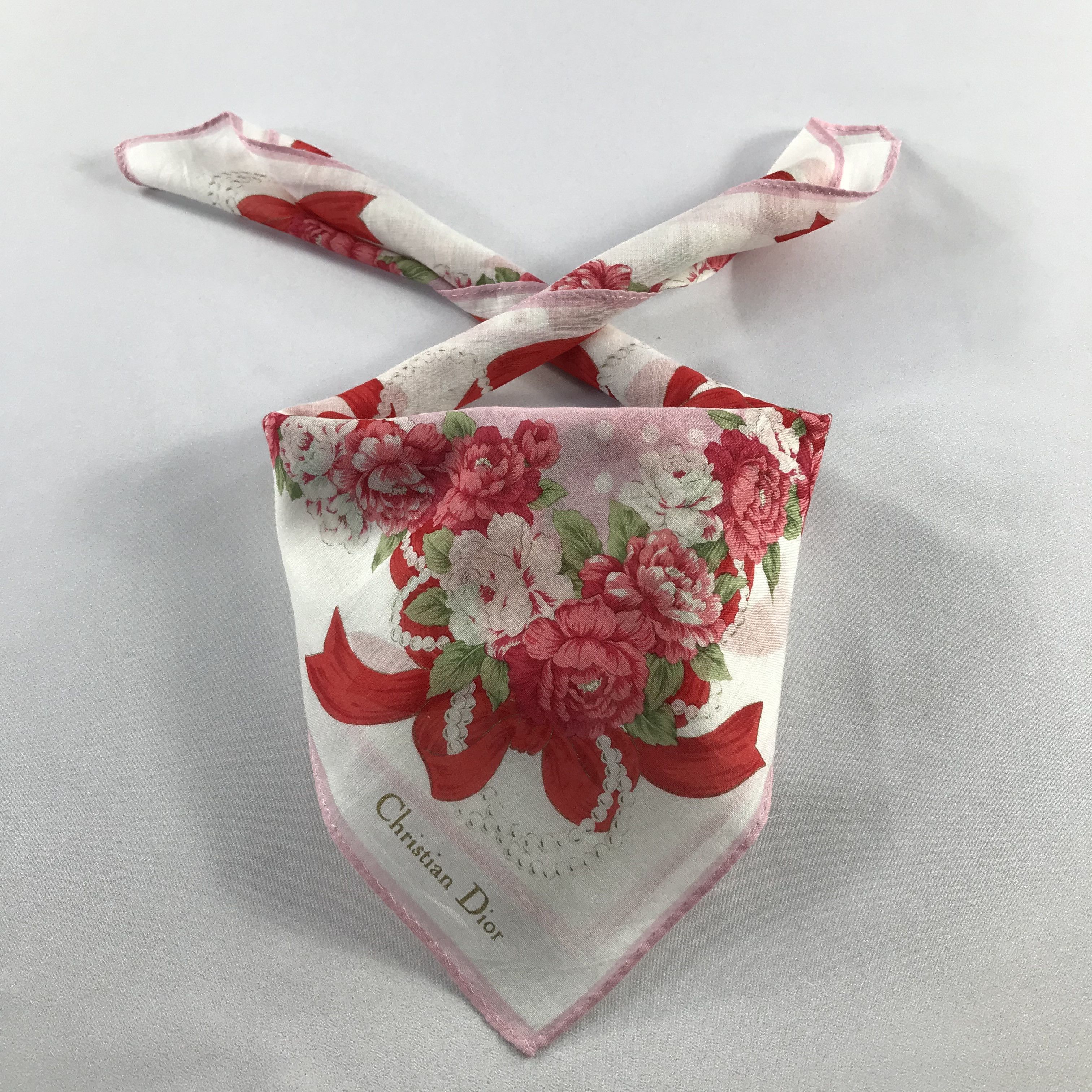 Vintage ChrisTIAN DIor Handkerchief / Bandana / Neckerchief C Size ONE SIZE - 1 Thumbnail