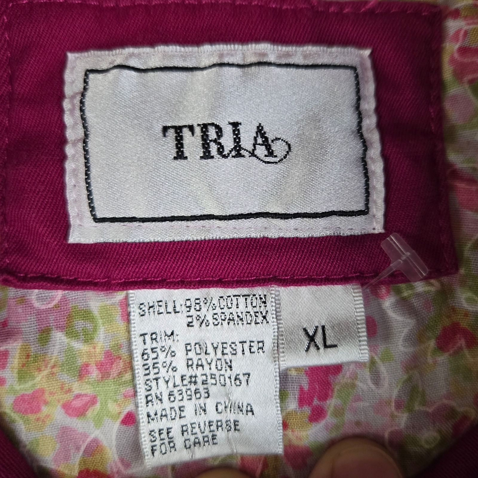 Vintage Vintage Magenta Pink Mandarin Collar Jacket Size Medium Size M / US 6-8 / IT 42-44 - 7 Thumbnail