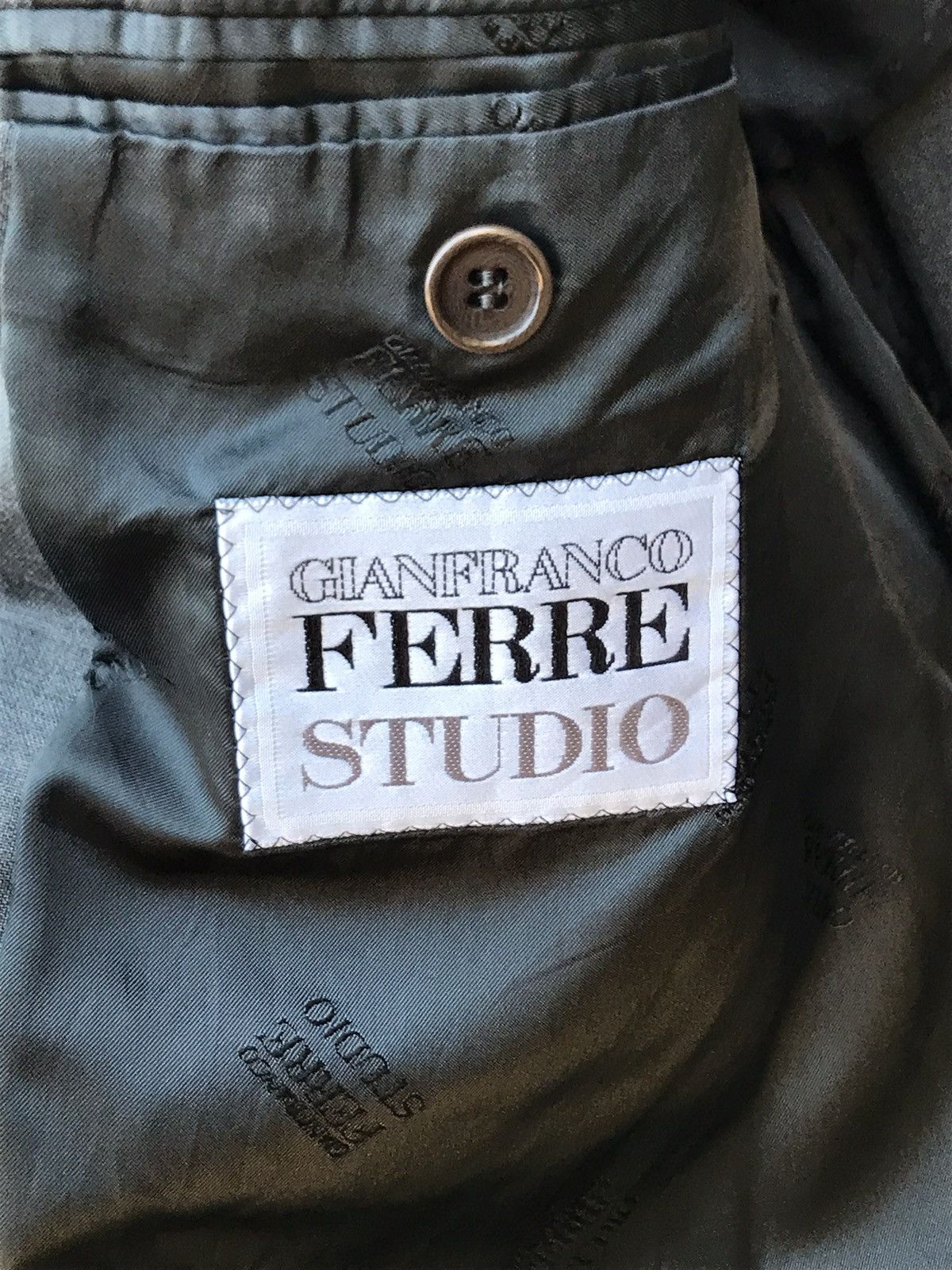 Gianfranco Ferre × Vintage ⚡️Vintage Gianfranco Ferre Studio Single Breasted Blazer Size 52R - 9 Thumbnail