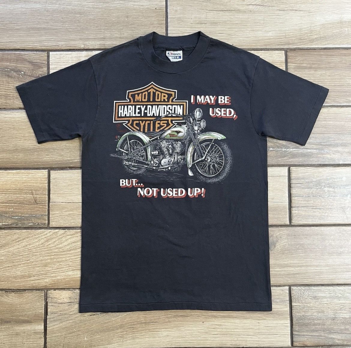 Harley Davidson × Vintage Harley Davidson 80s Tee Used But Not Used Up Medium Size US M / EU 48-50 / 2 - 2 Thumbnail
