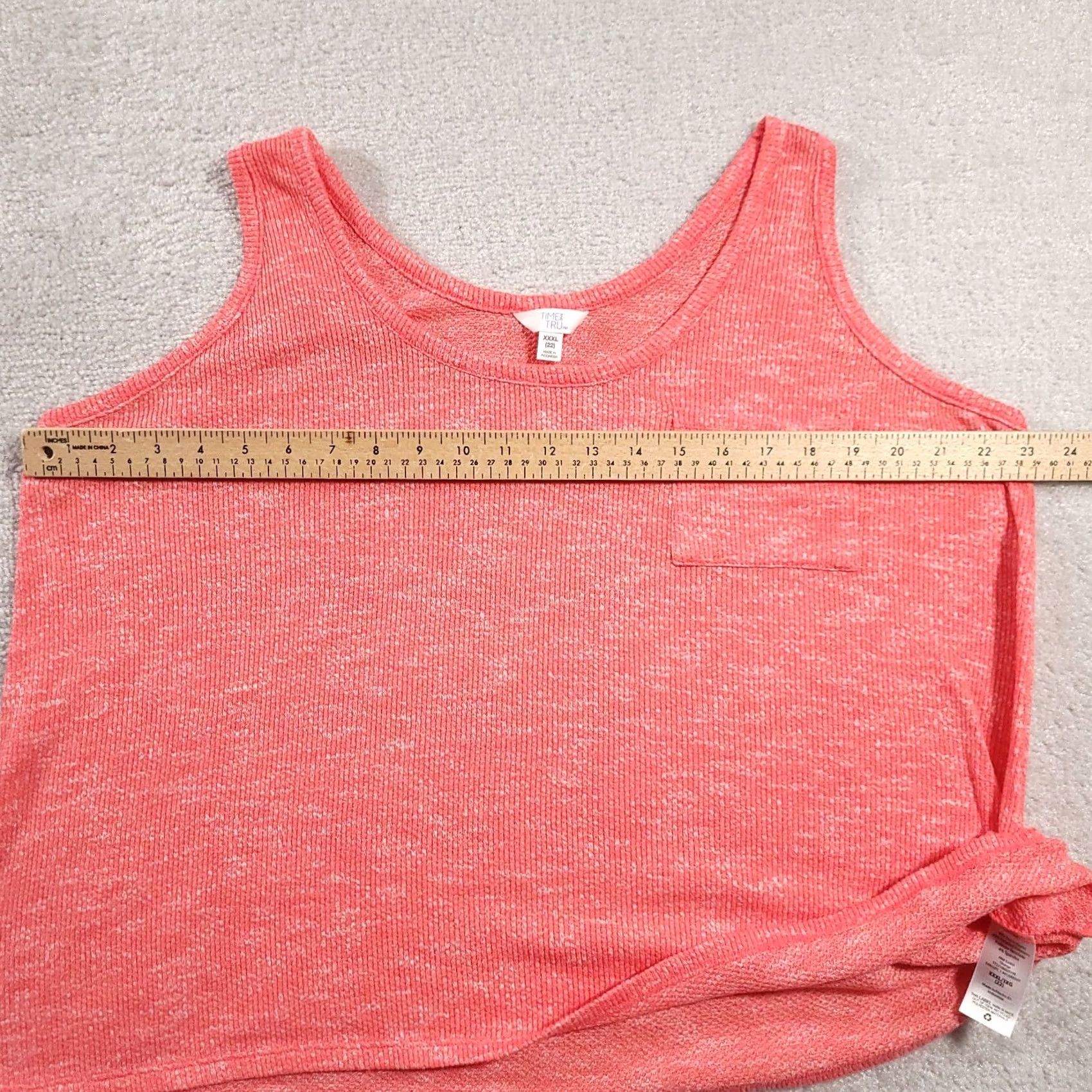 Vintage Time And Tru Women's Sleeveless Pullover Sweater 3XL XXXL Pink Stretch Size XXL / US 16-18 / IT 52-54 - 3 Thumbnail