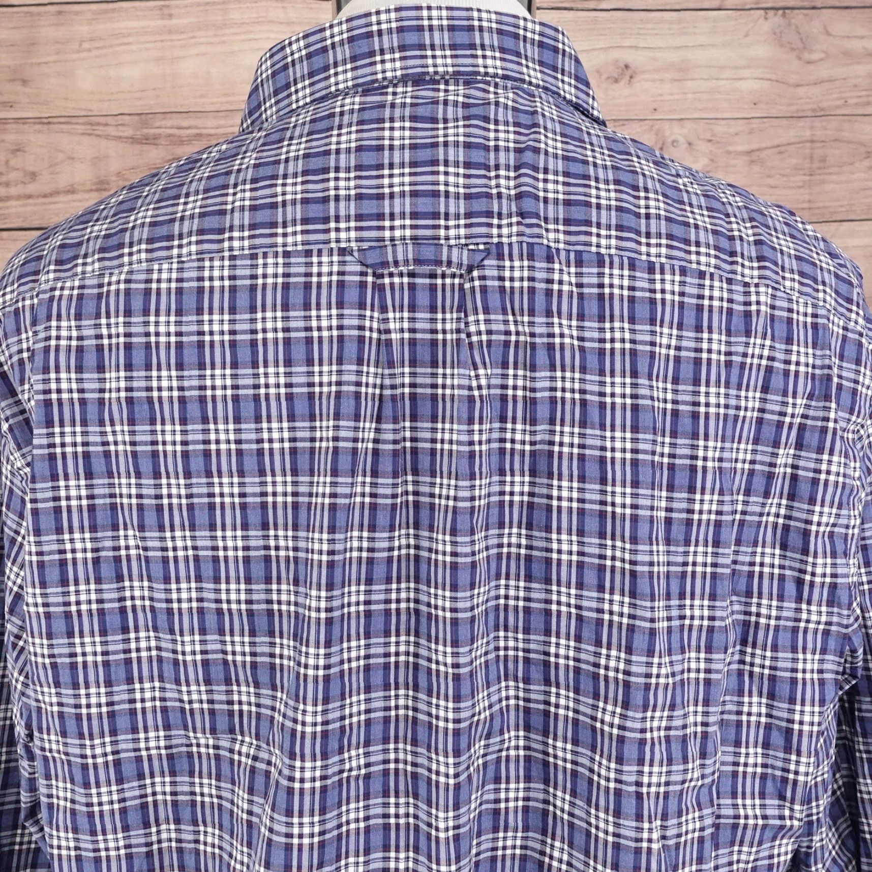 Jos. A. Bank JOS. A. BANK Slim Fit Blue Plaid Button-Up Shirt Adult XL Size US XL / EU 56 / 4 - 5 Thumbnail