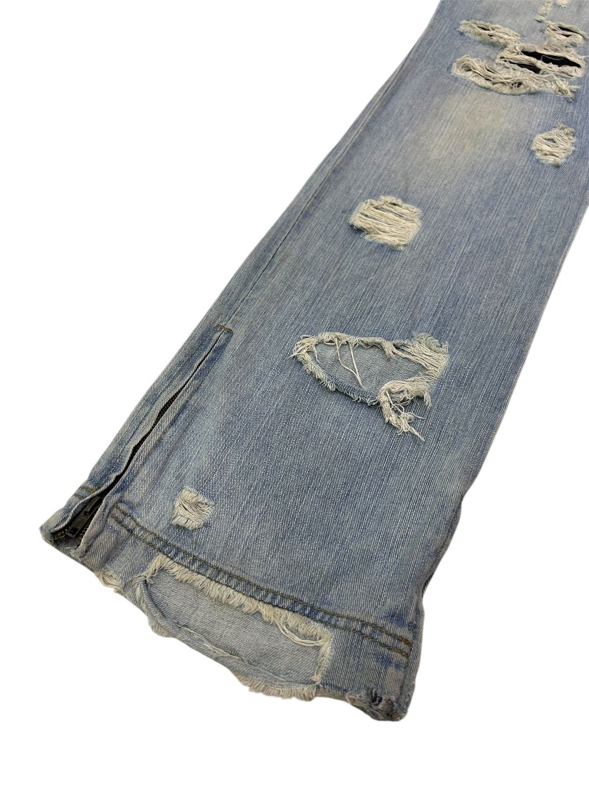 Japanese Brand × Vintage 💥Vintage Japanese Denim Exhibitionist Distressed Punk Jeans Size US 32 / EU 48 - 7 Thumbnail