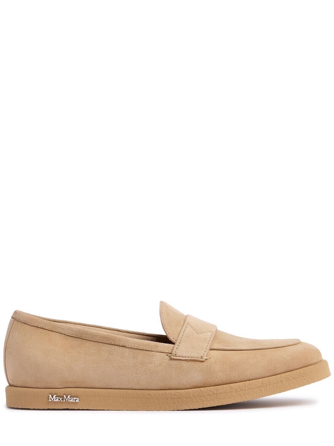 Max Mara MAX MARA Softmoc $750 Camel Suede Moccasins New & Authentic Size US 7.5 / IT 37.5 - 5 Thumbnail