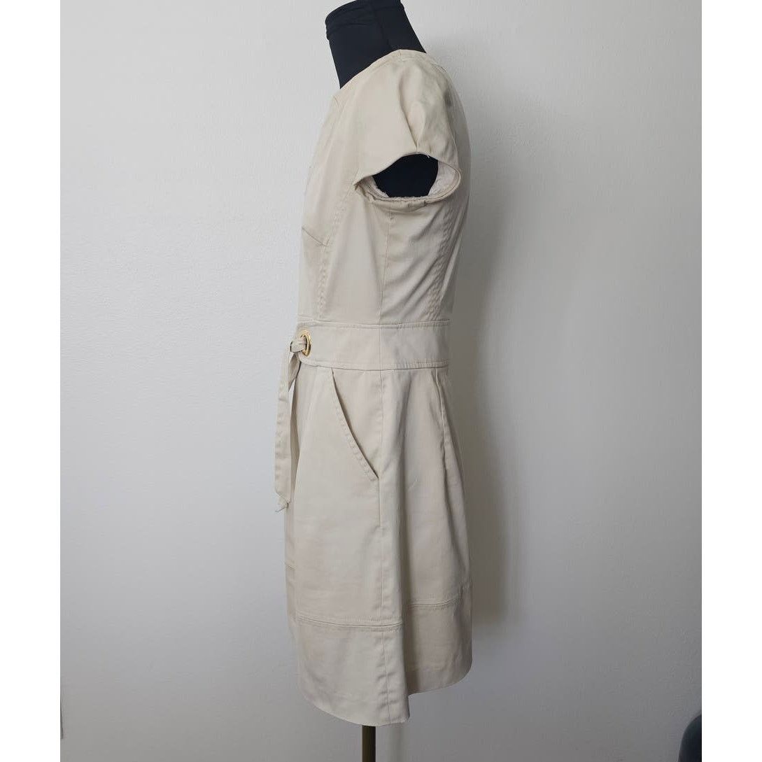 MILLY EUC *Milly of New York* Women's Khaki Casual Summer Dress S Size S / US 4 / IT 40 - 3 Thumbnail