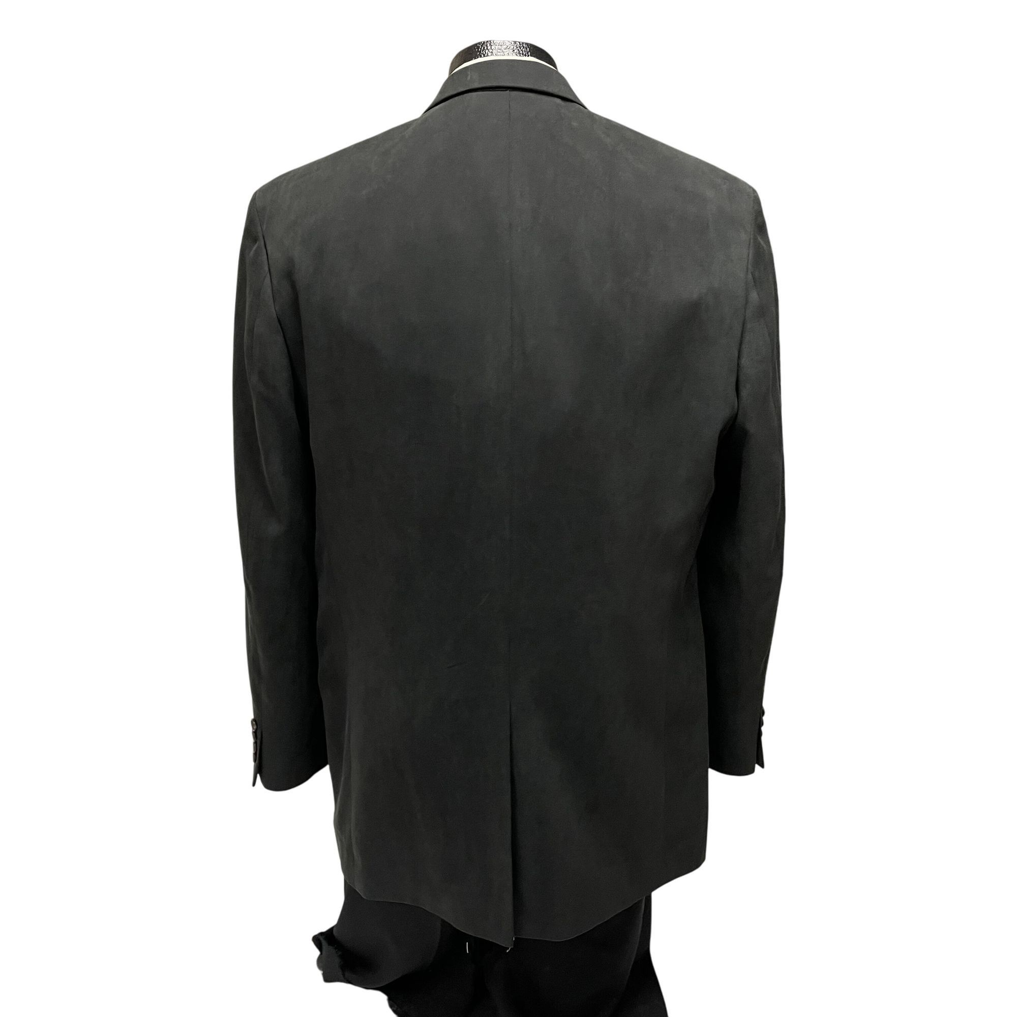 Ralph Lauren Ralph Lauren CHARCOAL Gray Sport Coat MICROFIBER Jacket Size 44L - 3 Thumbnail