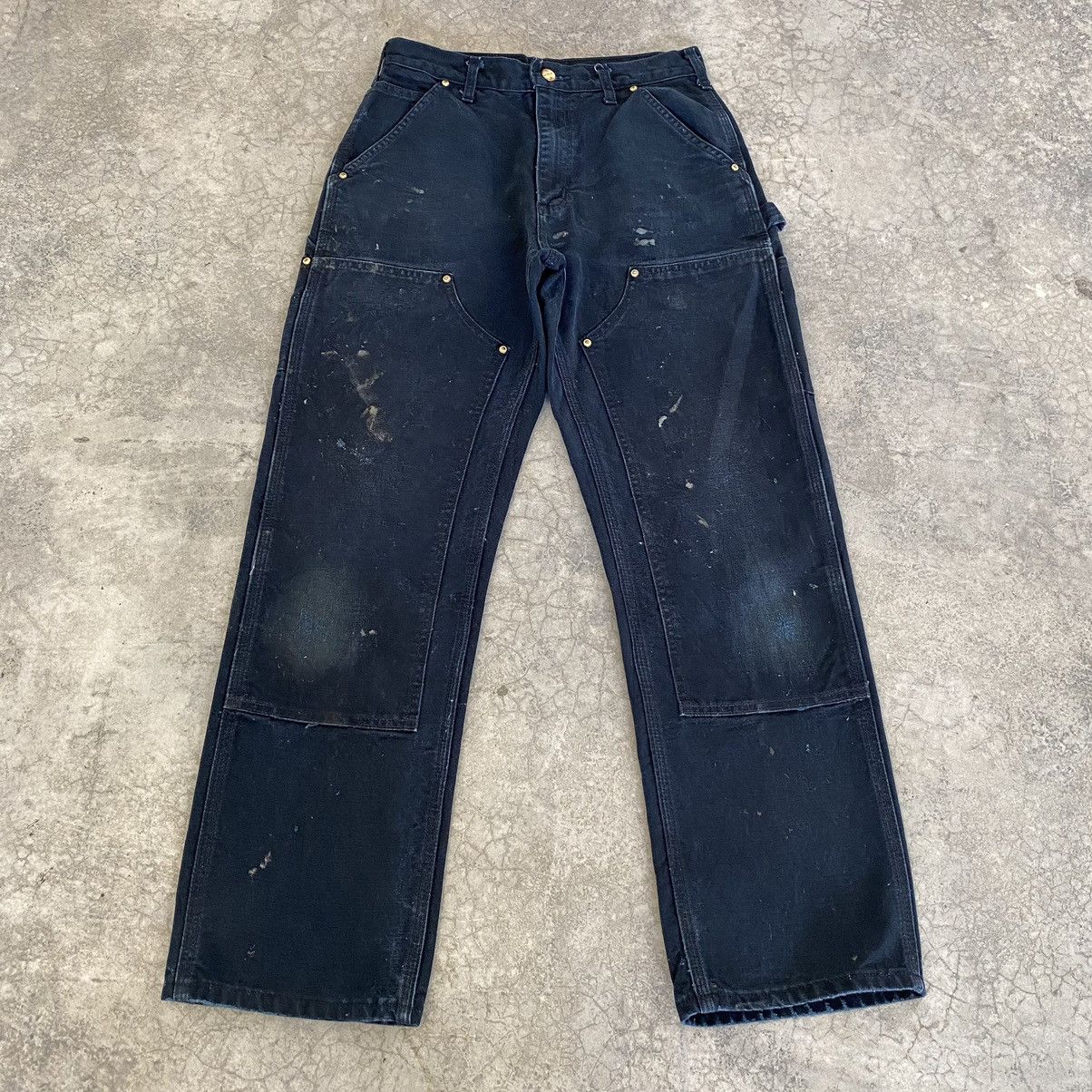 Carhartt VTG Carhartt Double Knee Splatter Carpenter Pants Size US 29 - 2 Thumbnail
