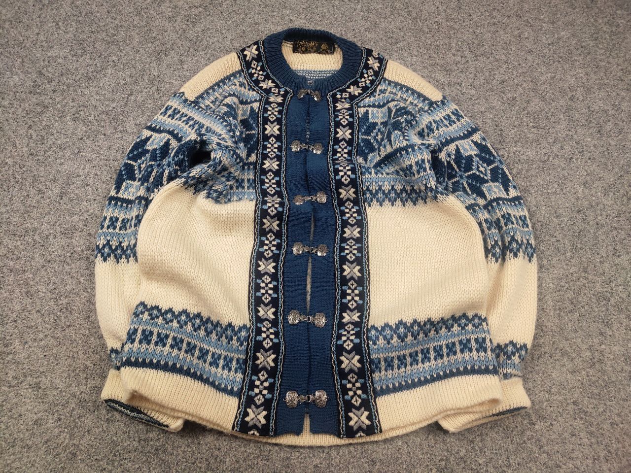 Dale Of Norway Vintage 80's Nordstrikk Knit Wool Sweater Cardigan Norway Size US M / EU 48-50 / 2 - 2 Thumbnail
