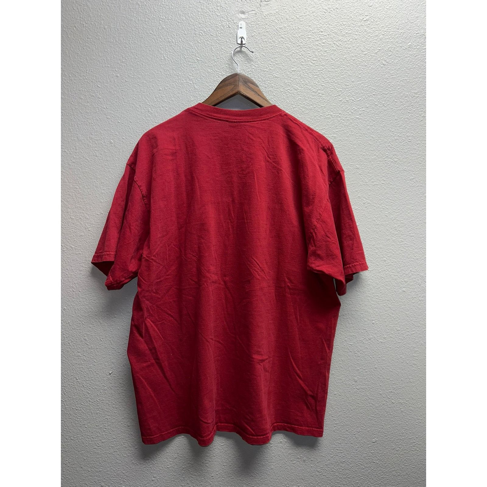 Gildan Y2K Gildan Ultra Cotton Red Blank Short Sleeve Shirt 2000s X Size US XL / EU 56 / 4 - 6 Thumbnail