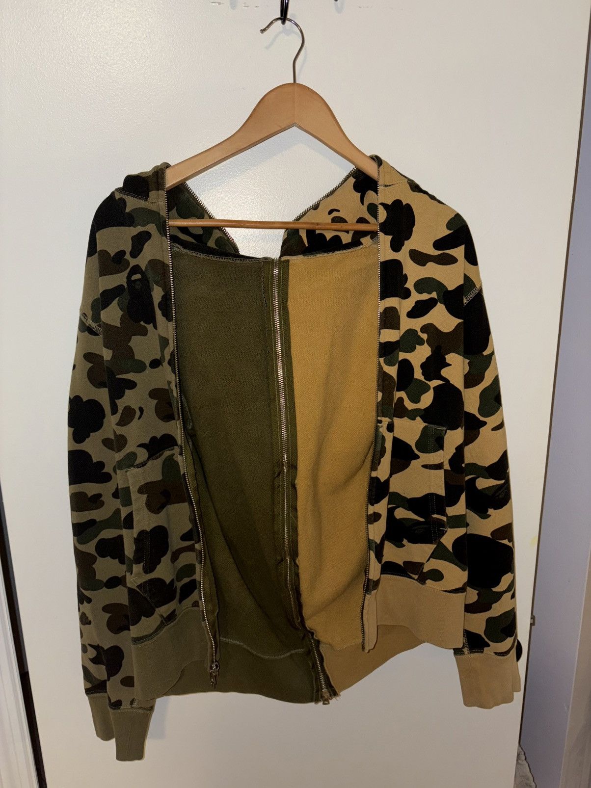 Bape BAPE Two Tone Color Camo Zip Up Size US M / EU 48-50 / 2 - 3 Thumbnail