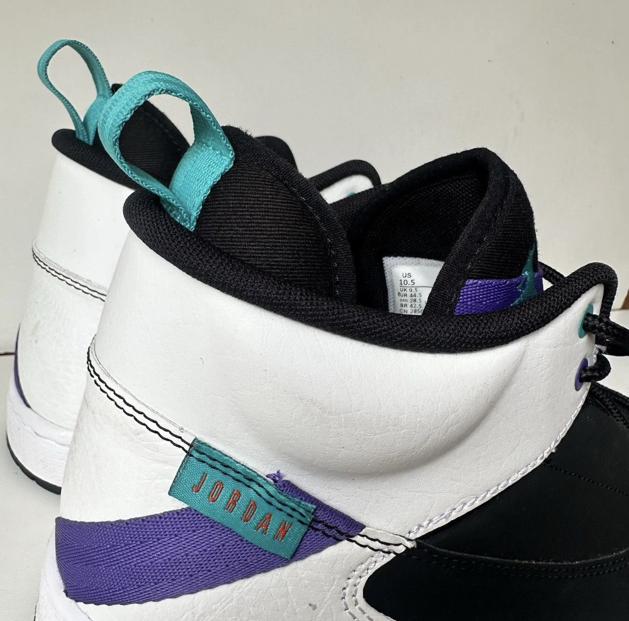 Nike Nike Men's Jordan Fadeaway Black & White Turbo Green Sz 10.5 Size US 10.5 / EU 43-44 - 7 Thumbnail