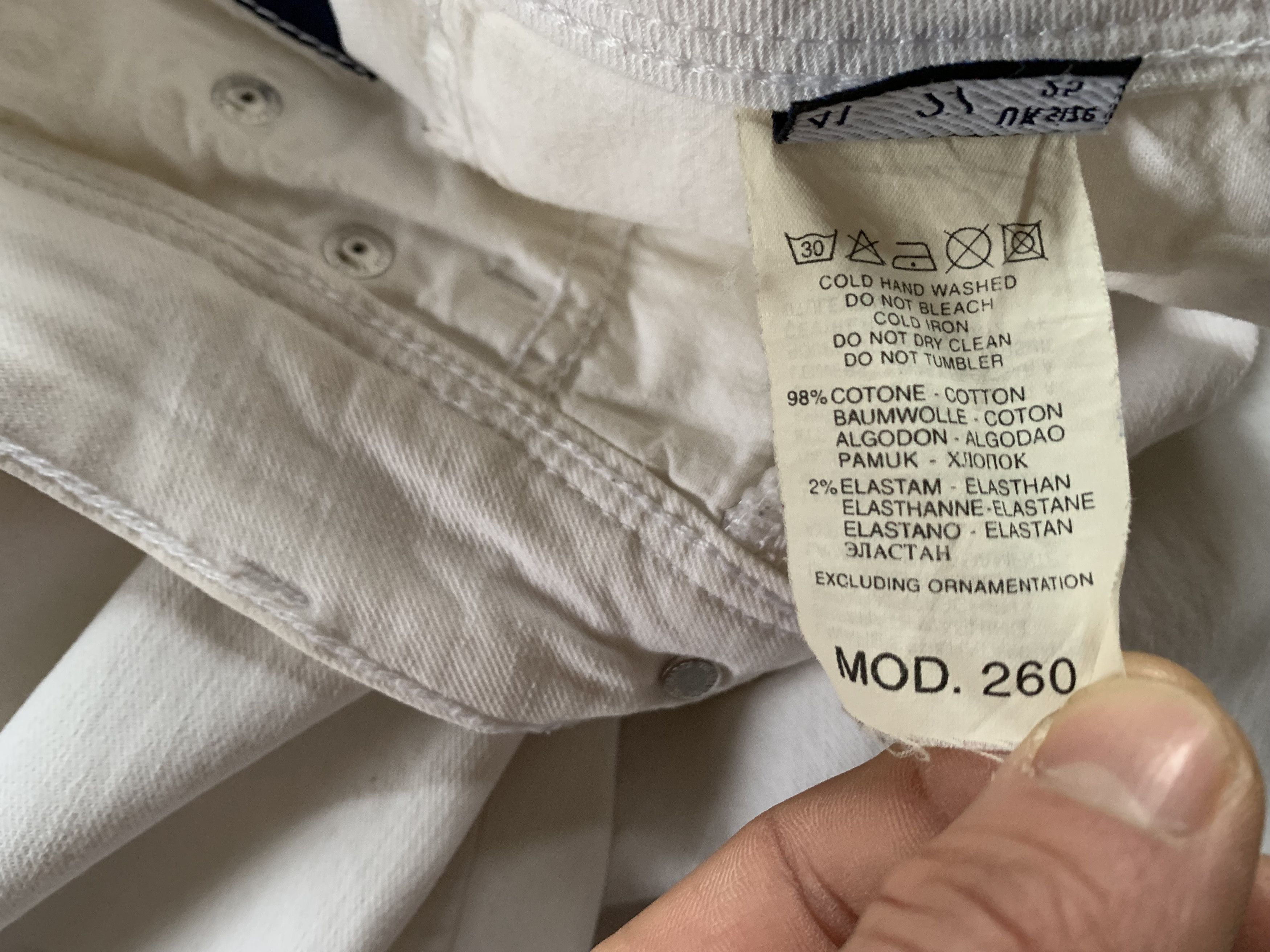 Trussardi × Vintage Trussardi Vintage White Denim Jeans Size 25" / US 0 / IT 36 - 10 Thumbnail