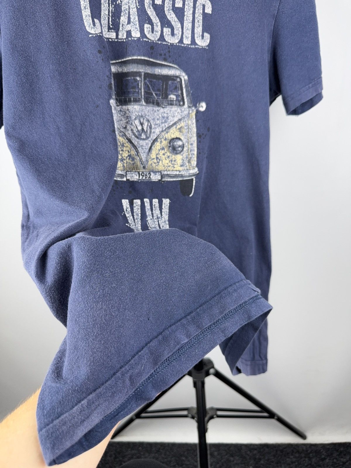 Vintage Racing 2018 VW Classic Camper Van Graphic Tee Navy Blue M Size US M / EU 48-50 / 2 - 6 Thumbnail