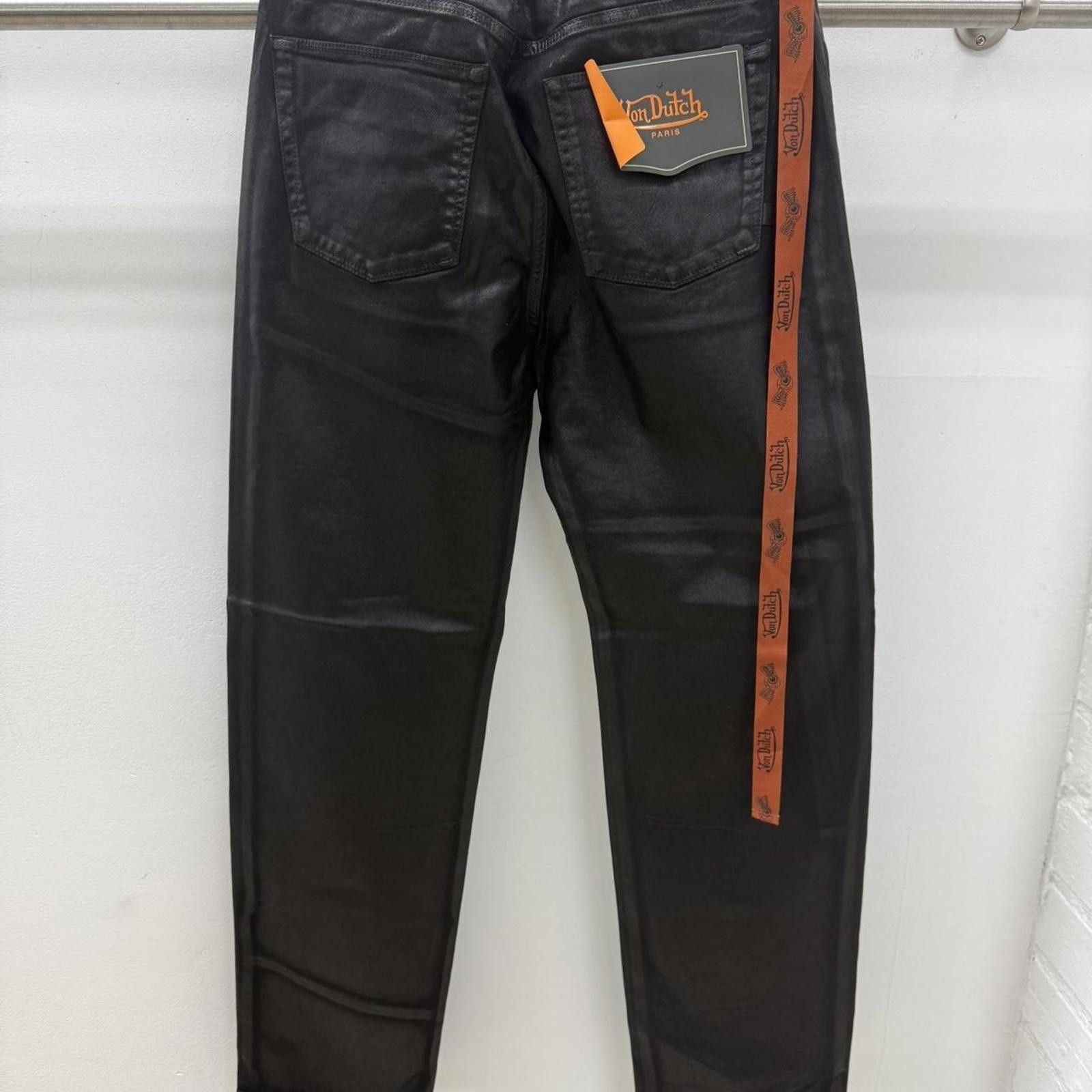 Von Dutch Von Dutch Big Scotty Black Coated Jeans 38x34 Orange Tape Size US 36 / EU 52 - 2 Thumbnail