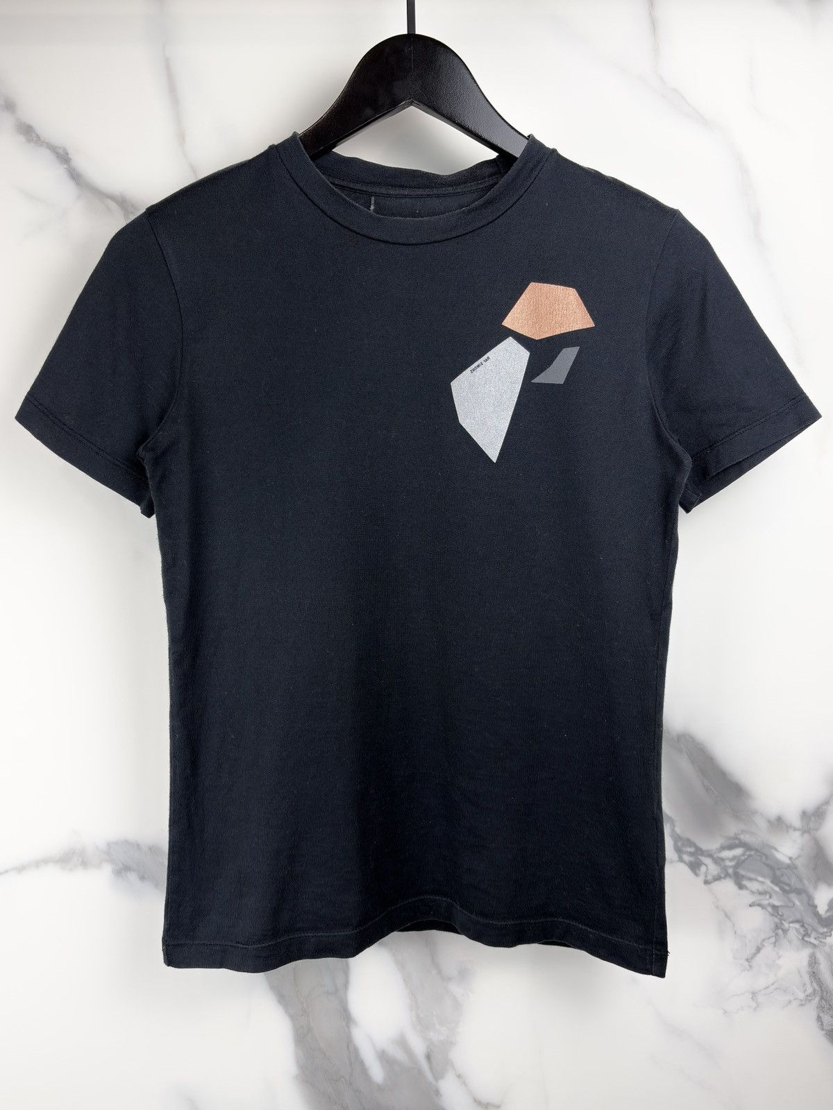 Raf Simons AW09 Raf Simons Mirror Plate Tshirt 46 Black Size US XS / EU 42 / 0 - 1 Thumbnail