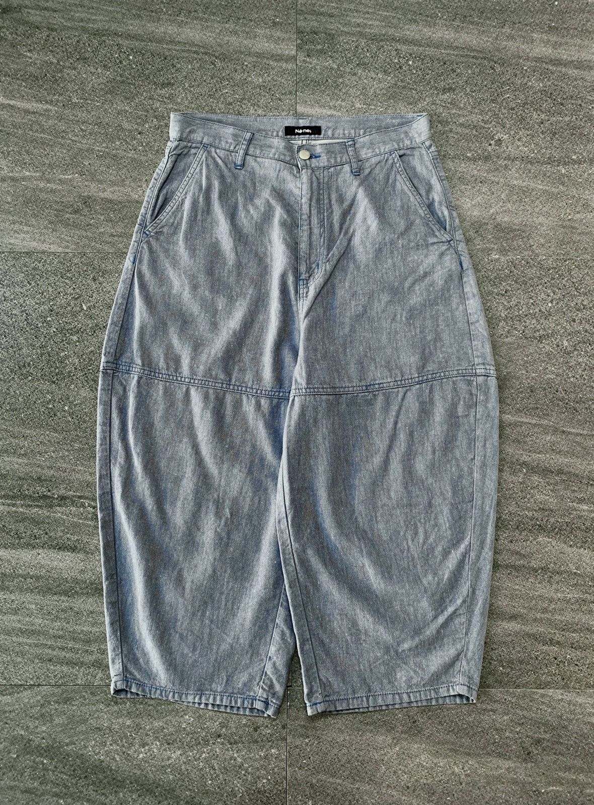 Issey Miyake FREE TAX! Ne Net Cropped Balloon Pants Size US 30 / EU 46 - 2 Thumbnail