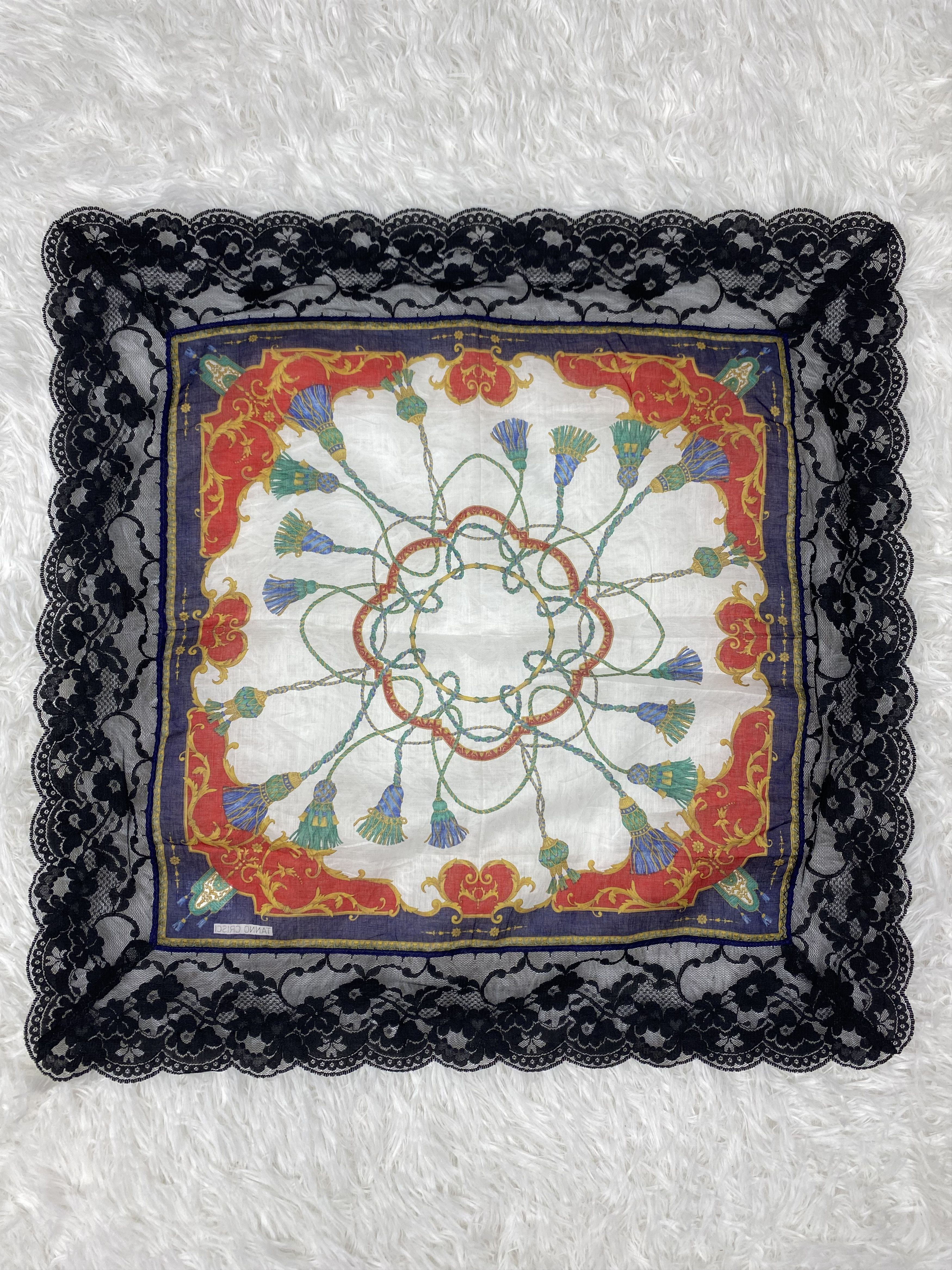 Tanino Crisci × Vintage Vintage Tanino Crisci Handkerchief Neckerchief PH0747 Size ONE SIZE - 4 Thumbnail