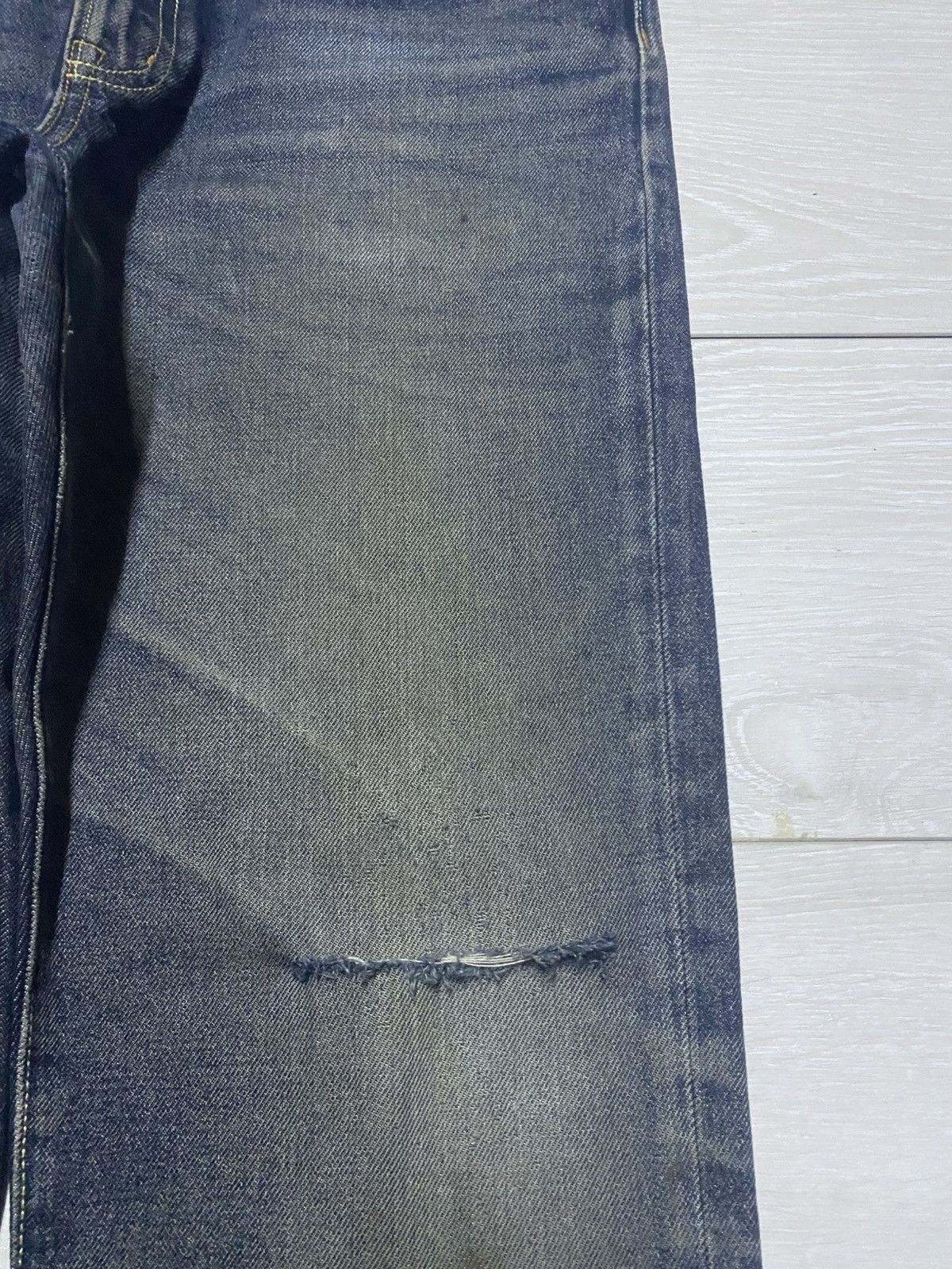 GU × Undercover Vintage gu Denim Distressed Straigh Loose Jeans Size US 35 - 8 Thumbnail