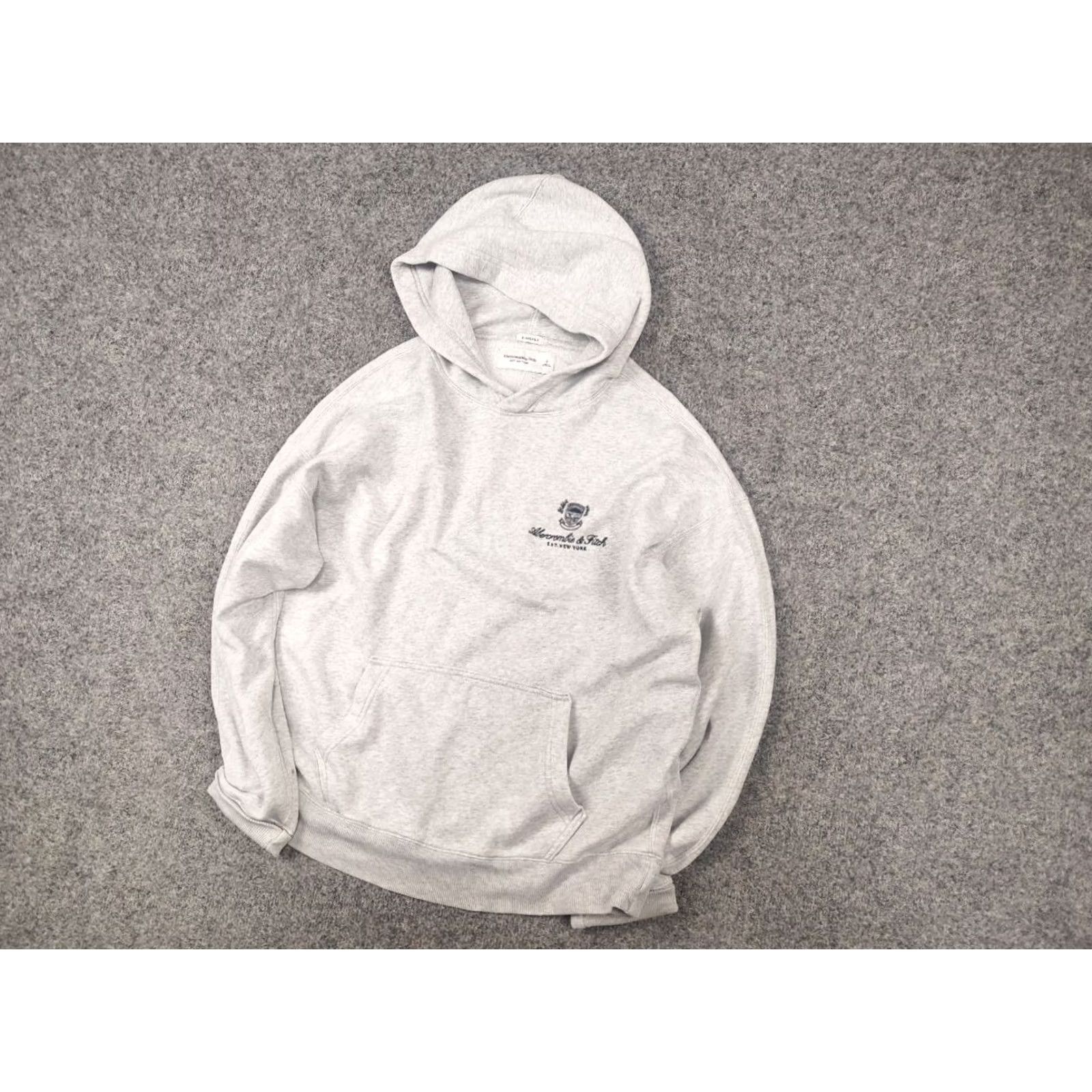 Abercrombie & Fitch Abercrombie & Fitch Logo Hoodie Gray Logo oversized soft fleece Vintage Style 90s Mens S Adult Small Size US S / EU 44-46 / 1 - 3 Thumbnail