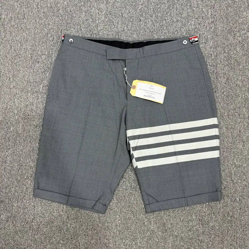 Thom Browne Thom Browne Gray Polyester Men's Shorts 0089 Size US 31 - 1 Thumbnail