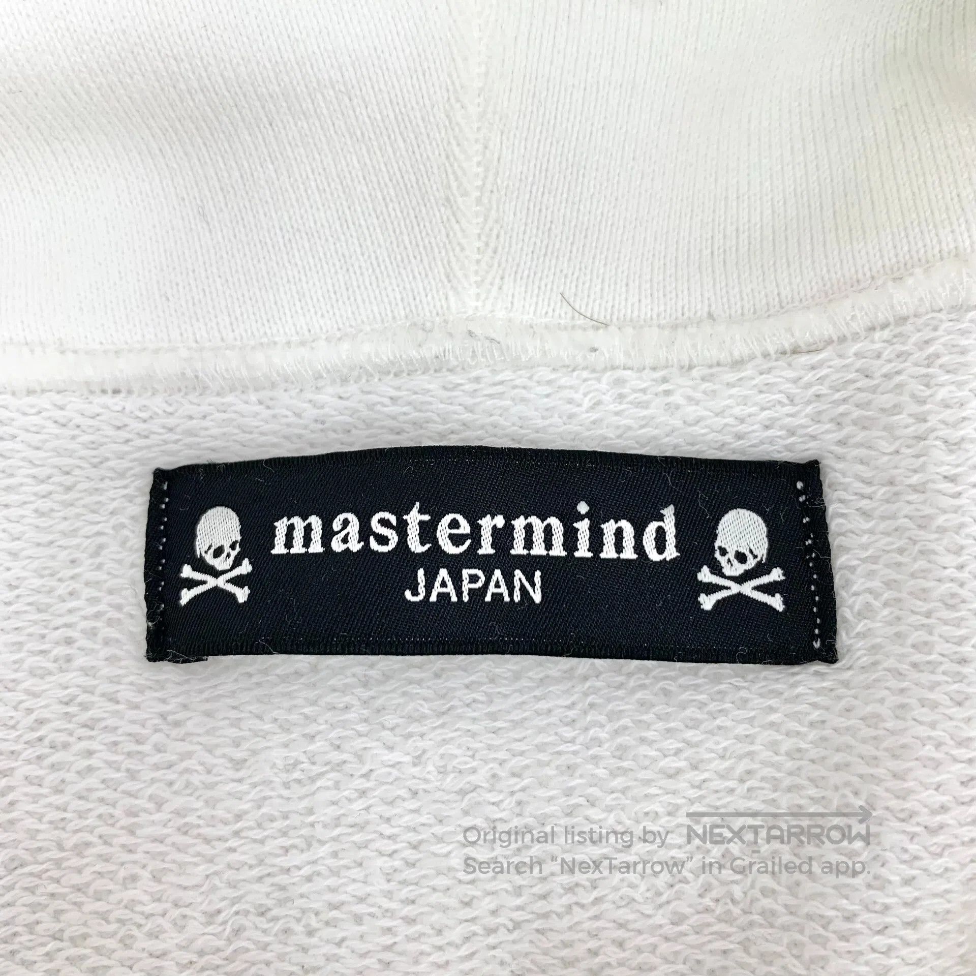 Mastermind Japan mastermind JAPAN White skull print cotton hooded drawstrin Size US M / EU 48-50 / 2 - 5 Thumbnail
