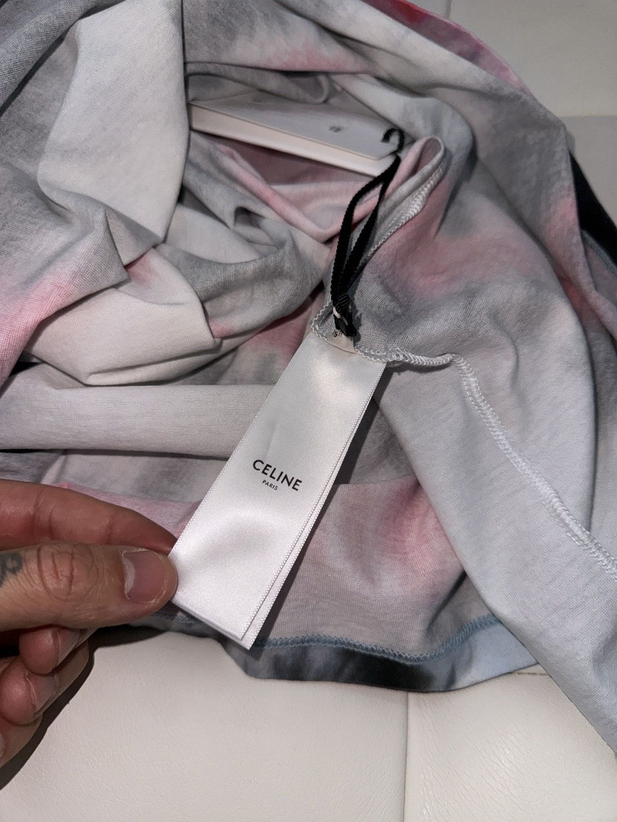 Celine Celine logo t shirt Size US S / EU 44-46 / 1 - 5 Thumbnail