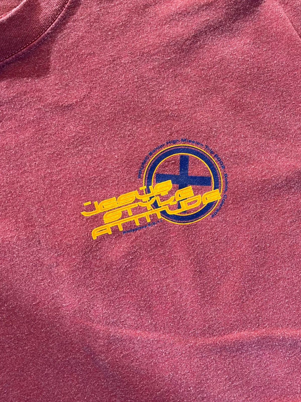 Vintage 90s Jesus Attitude Religion Tee Size US XL / EU 56 / 4 - 2 Thumbnail