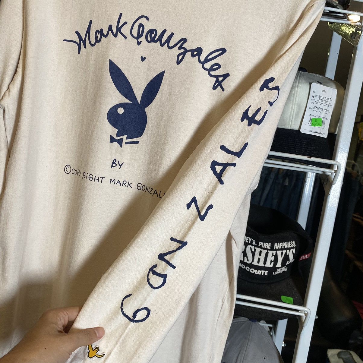 Playboy Collaboration‼️Mark Gonzales Playboy Big Logo Longsleeve Tee Size US L / EU 52-54 / 3 - 8 Thumbnail