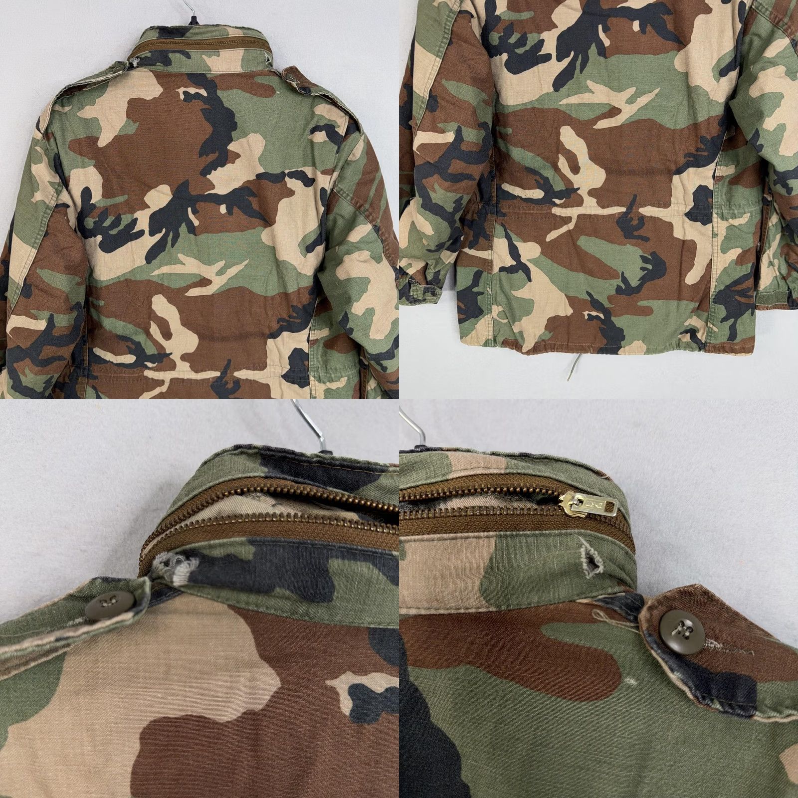 Vintage VINTAGE Lakeview US Army M-65 Field Jacket Mens Medium Woodland Camo Distressed Wool? No Size US M / EU 48-50 / 2 - 8 Thumbnail