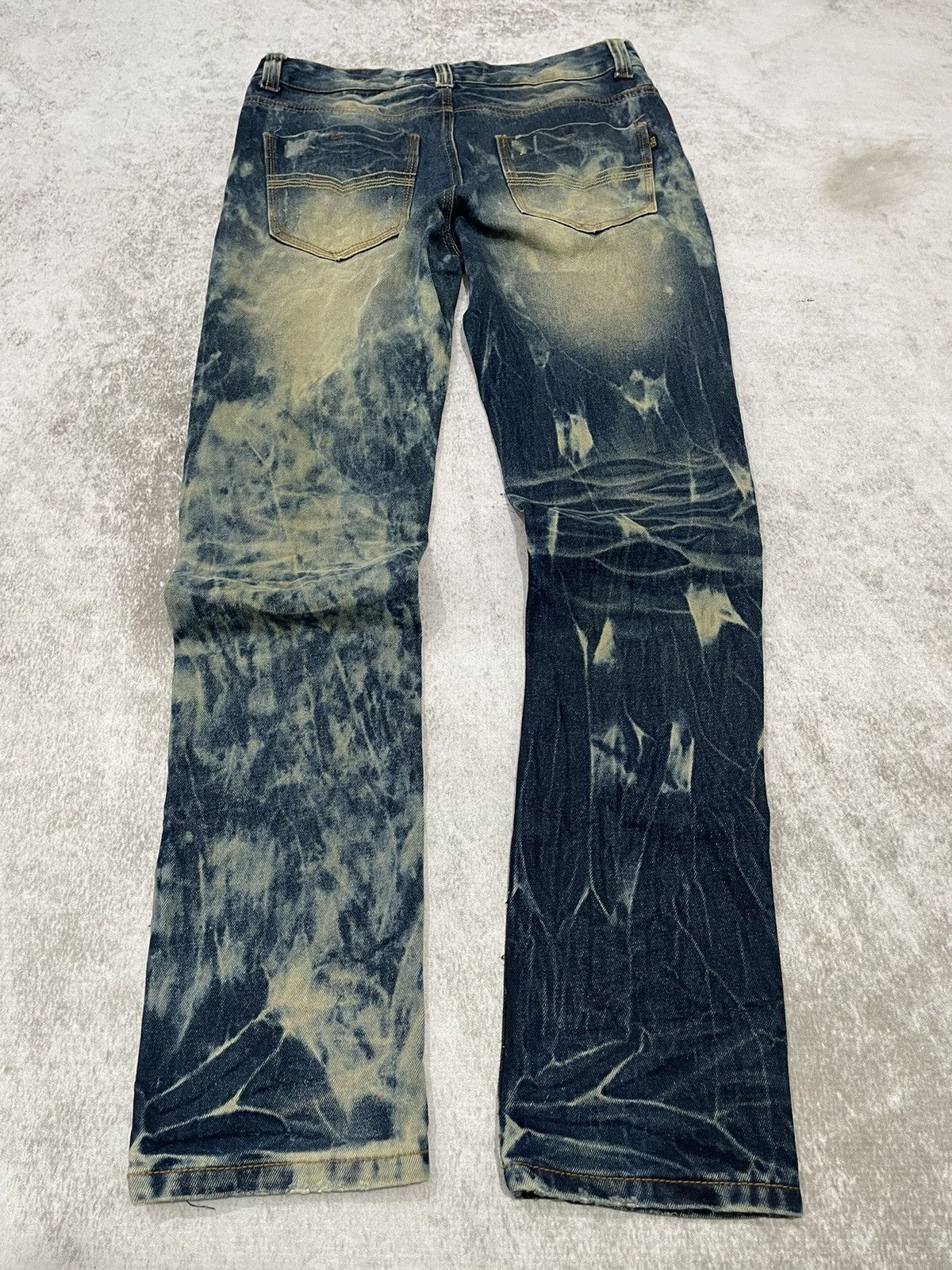 Hysteric Glamour × If Six Was Nine × Le Grande Bleu (L.G.B.) 2000s distress sea wash japan denim pants y2k style Size US 33 - 8 Thumbnail